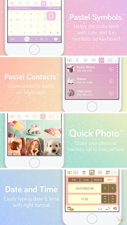 Pastel Keyboard Themes Color screenshot-7