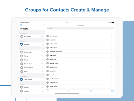 Contacts Groups Pro Mail, text screenshot 2