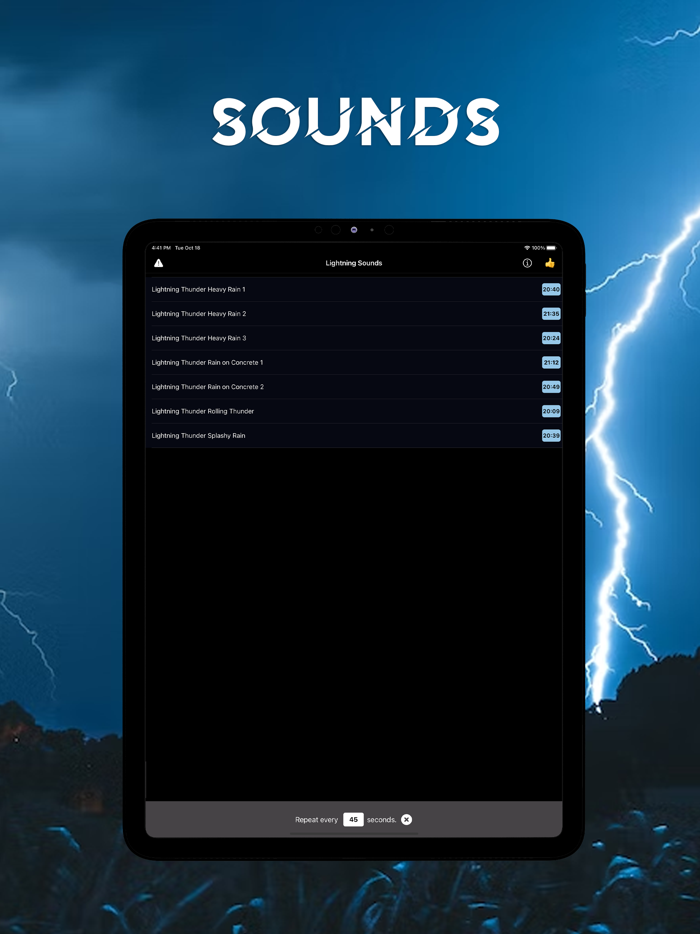 Lightning Sounds for Sleeping