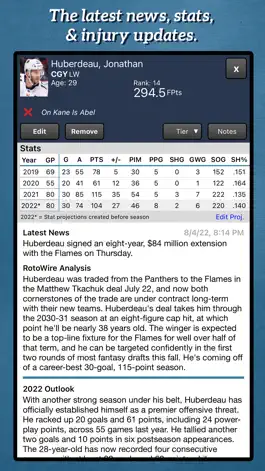 Game screenshot Fantasy Hockey Draft Kit '22 hack