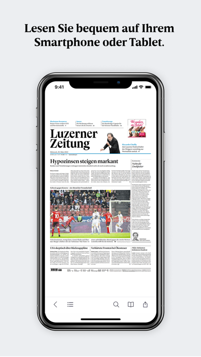 Luzerner Zeitung E-PaperScreenshot von 1