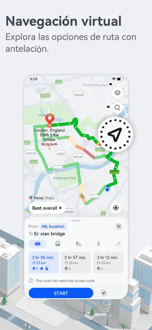 Screenshot 3 Petal Maps - GPS y navegación iphone