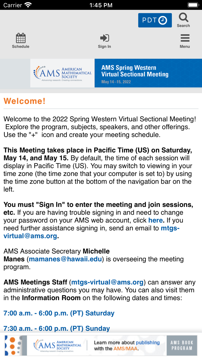 AMS Spring Western 2022