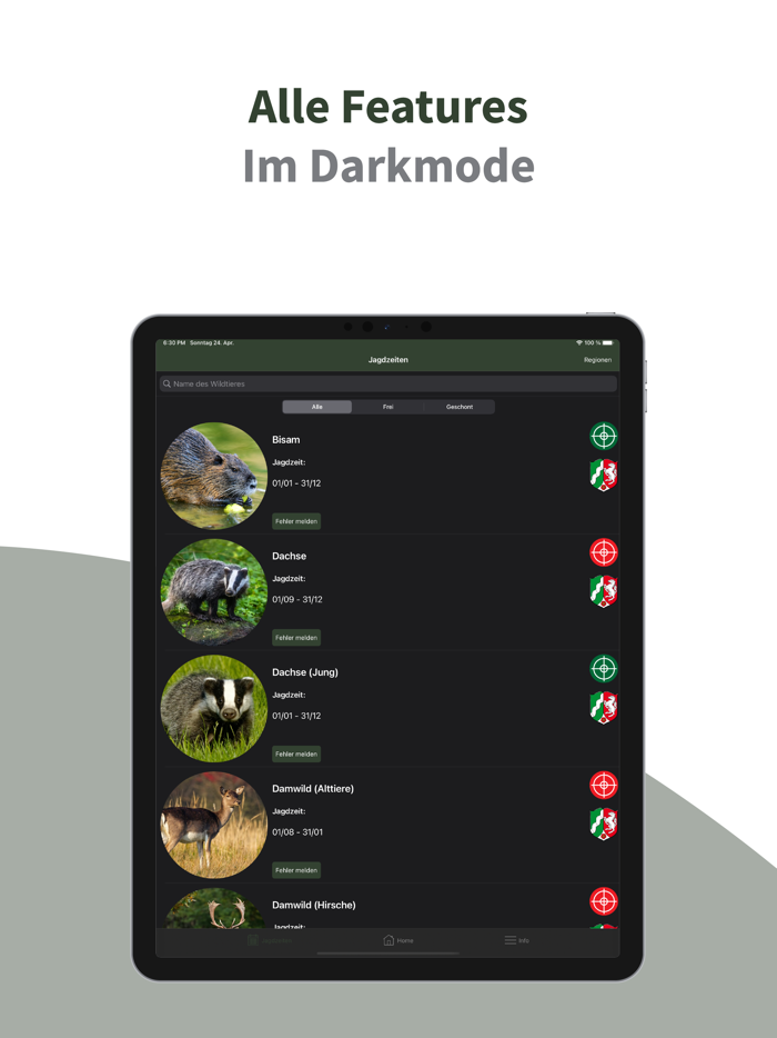 Hunting Plus - Jagdzeiten App