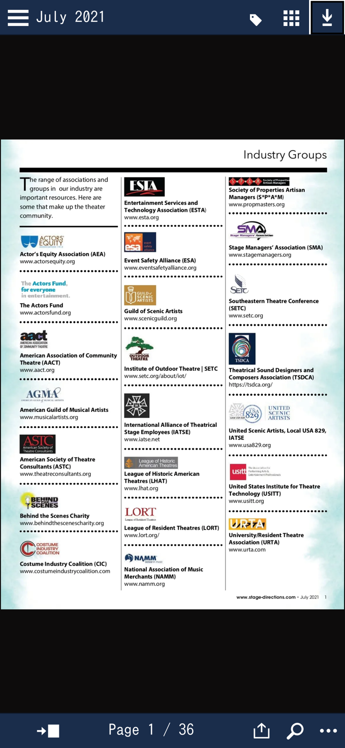 Stage Directions Magazine HD