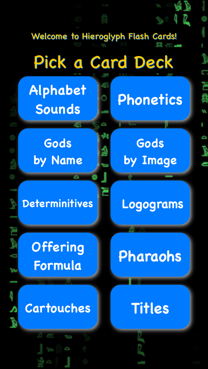 Hieroglyph FlashCards