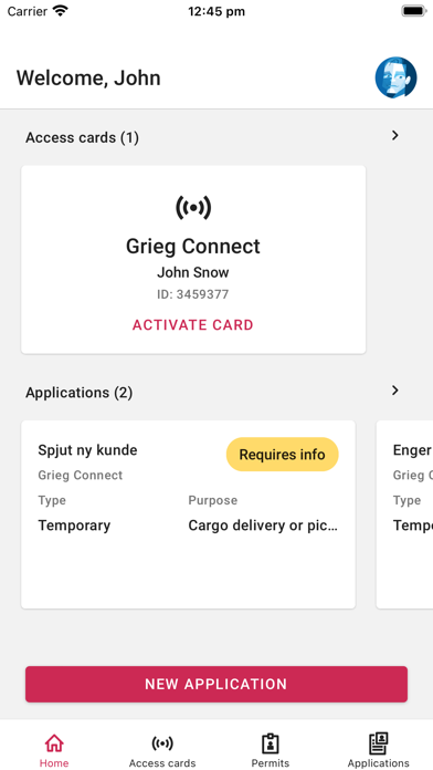 Grieg Connect: Security screenshot 3