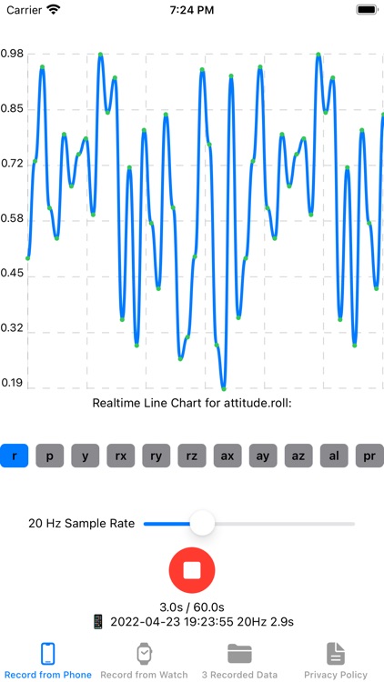 CoreMotion Data Recorder
