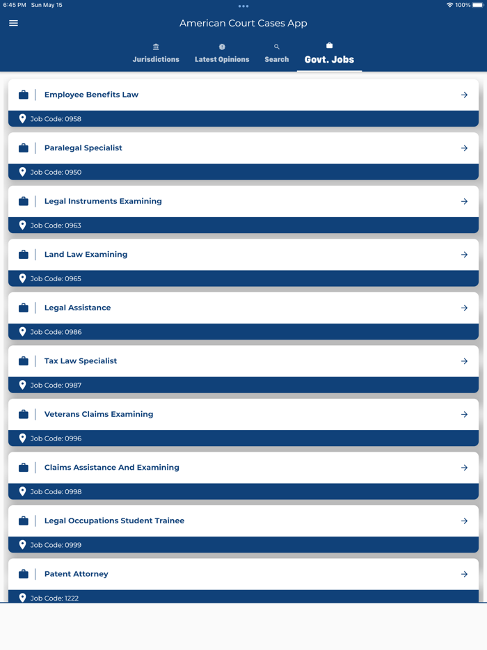 American Court Cases App
