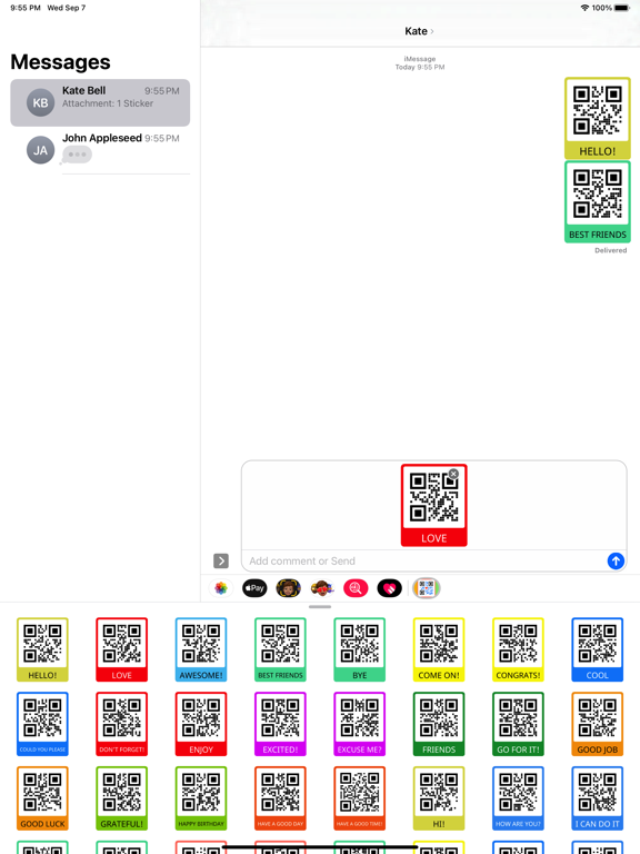 QR Code Stickers Pack screenshot 2