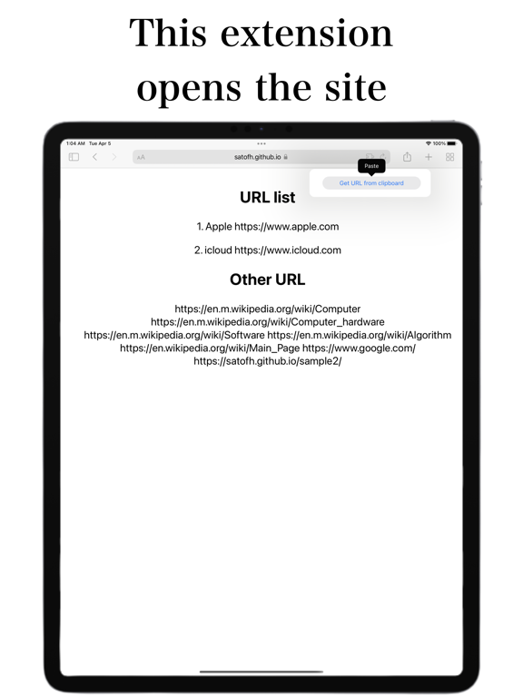 All URLs Opener for Safari Screenshots