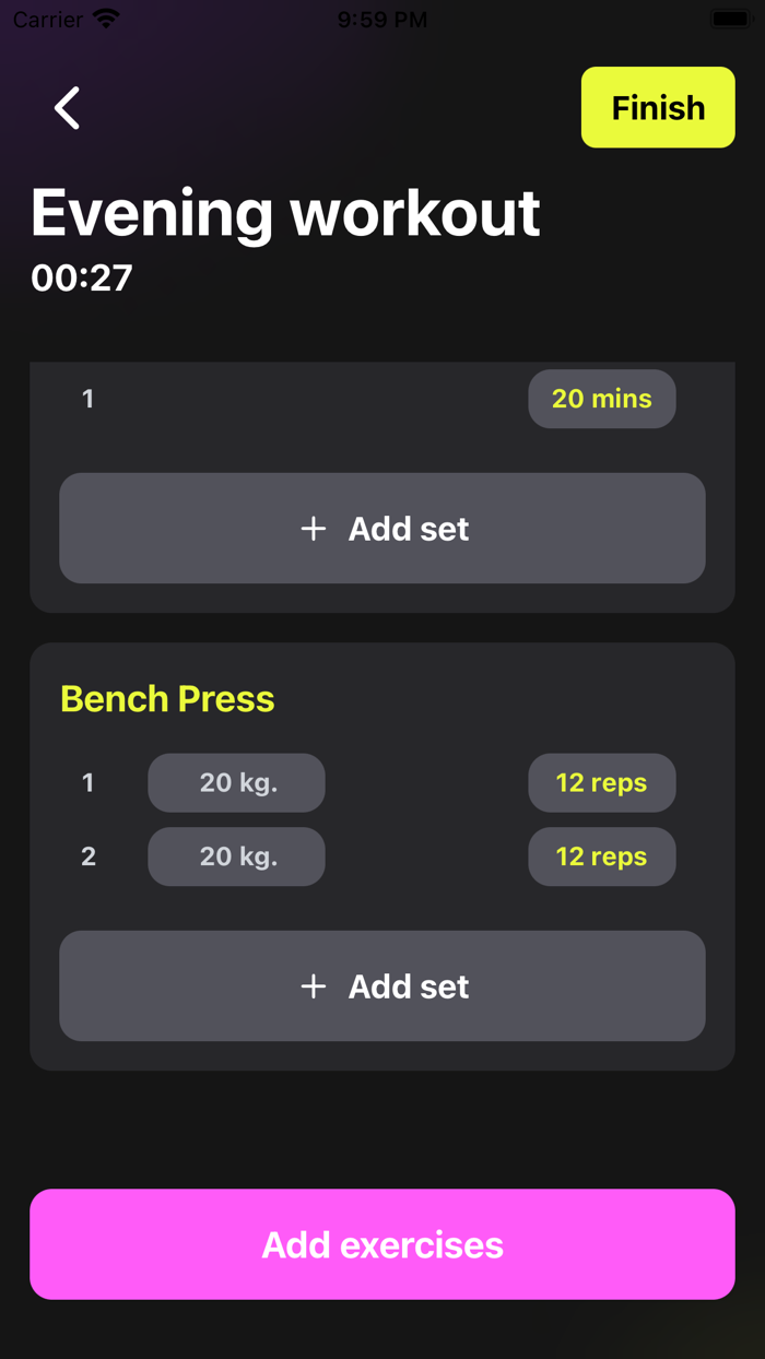 Fitz - Workout Tracker
