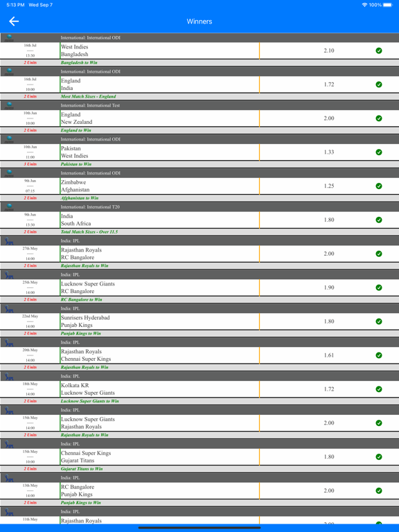 Cricket Betting Tips, Predict screenshot 2