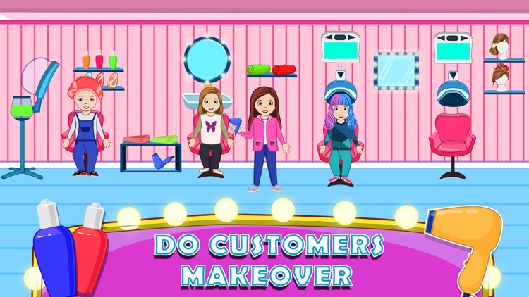 Pretend Town Girls Hair Salon screenshot-3