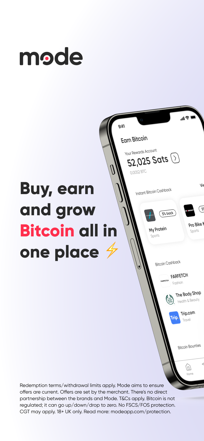 Mode Buy, Earn  Grow Bitcoin