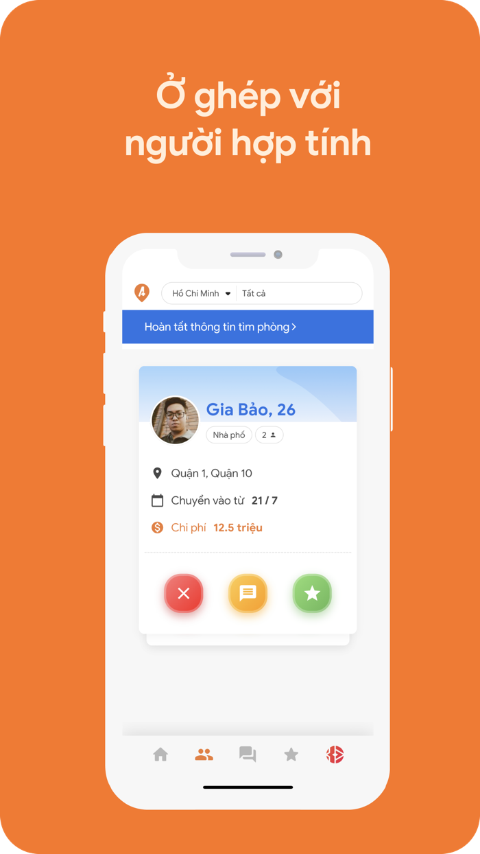 Aplus - Tìm phòng, bạn ở ghép