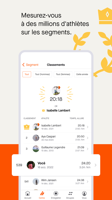 Strava : course, vélo, rando Strava : course, vélo, rando
