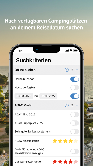 ADAC Camping / Stellplatz 2023 app screenshot 2 by ADAC Camping GmbH - appdatabase.net