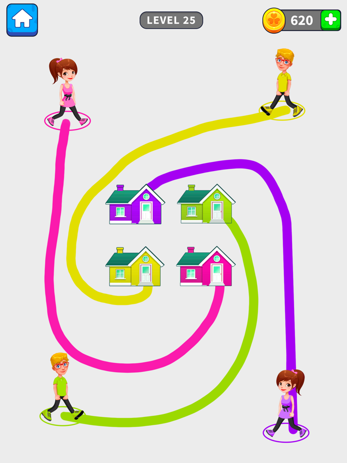 Draw To Home Puzzle Game