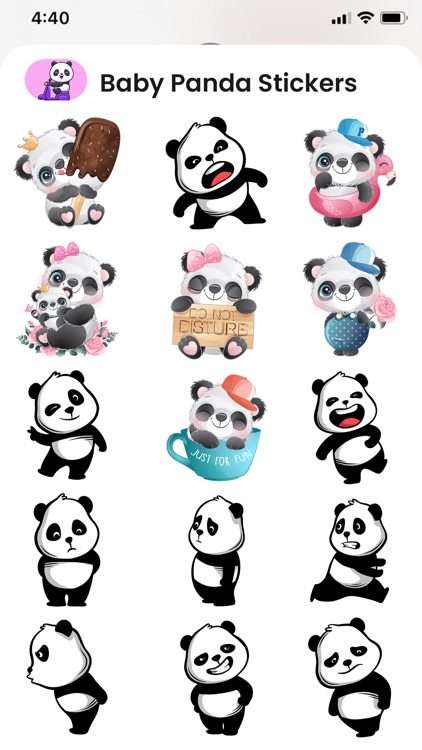 Baby Panda Stickers!