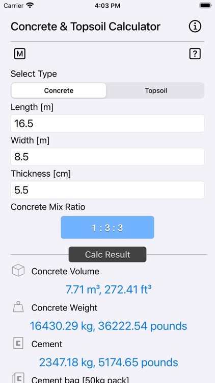 Concrete & Topsoil Calculator screenshot-9