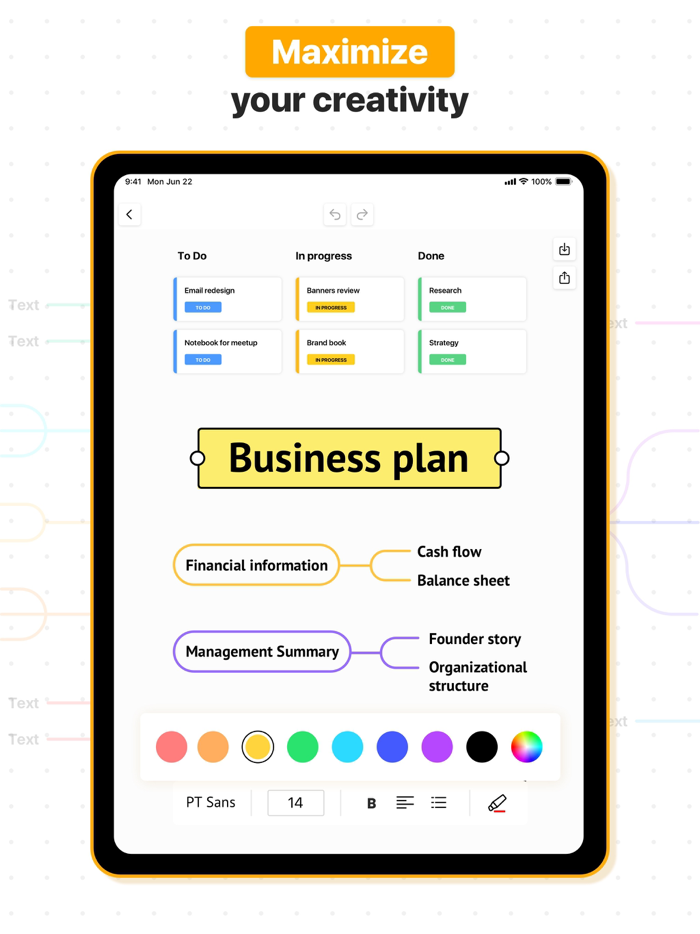 Projects Board Notes Canvas