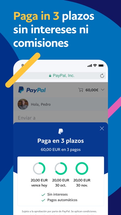 PayPal iPhone Capturas de pantalla