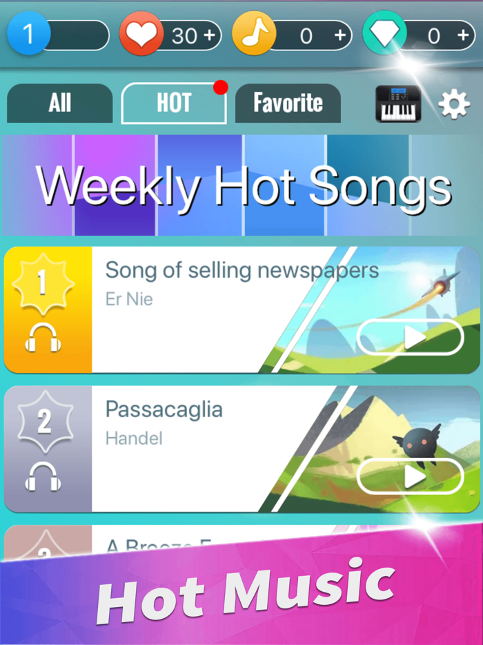 动漫钢琴块：经典与流行歌曲