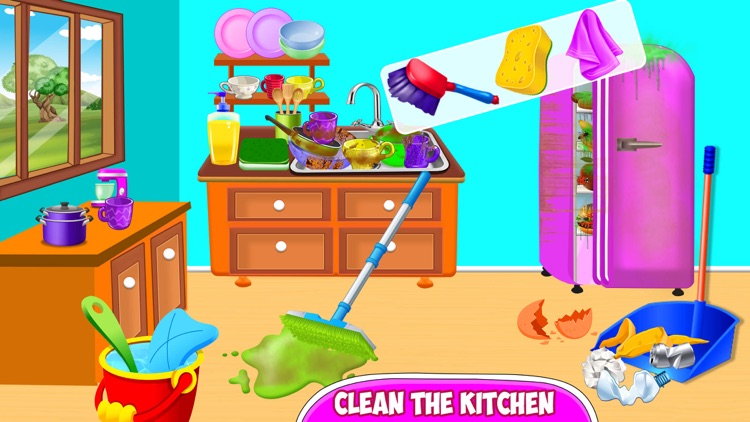 Sweet Baby Girl House Clean by Farrukh Ahmad