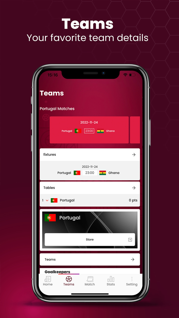 World Cup App - Live Football