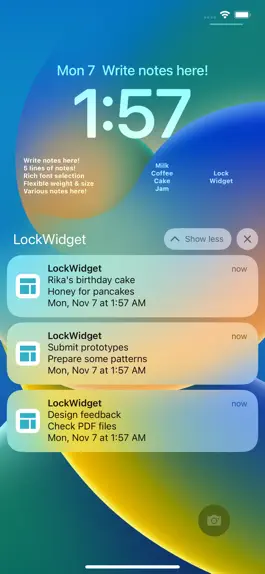 Game screenshot Lock Widget - Sticky Notes apk