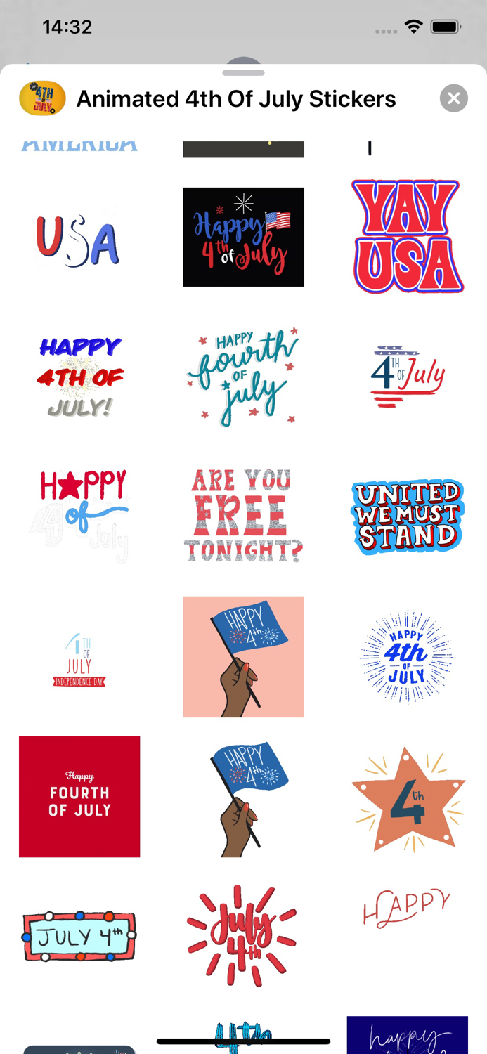 Animated 4th Of July Stickers