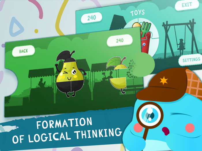 Puzzles for kids. Baby Games