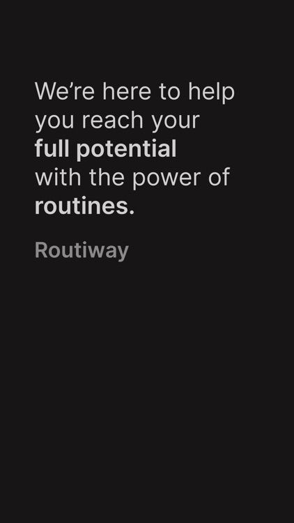 Routiway: Self Growth Habits