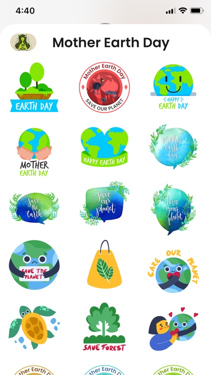 Mother Earth Day Stickers