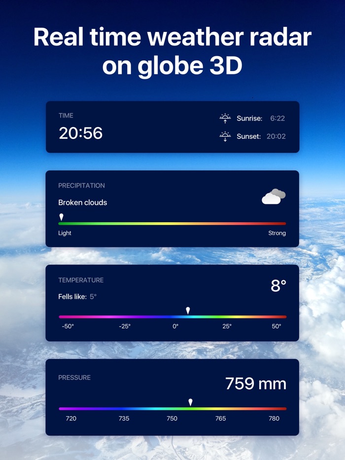 World Globe 3D - Forecast Map