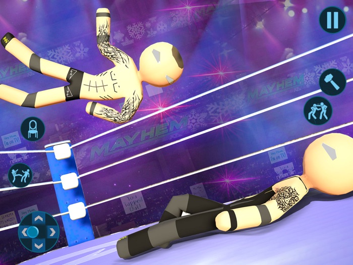 Stickman Wrestling Fighting 3d