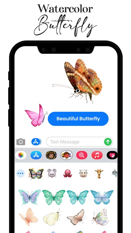 Watercolor Butterfly Stickers screenshot-3