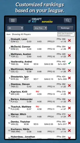 Game screenshot Fantasy Hockey Draft Kit '22 mod apk