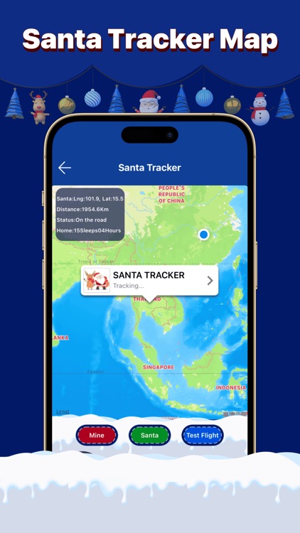 Santa Tracker Map