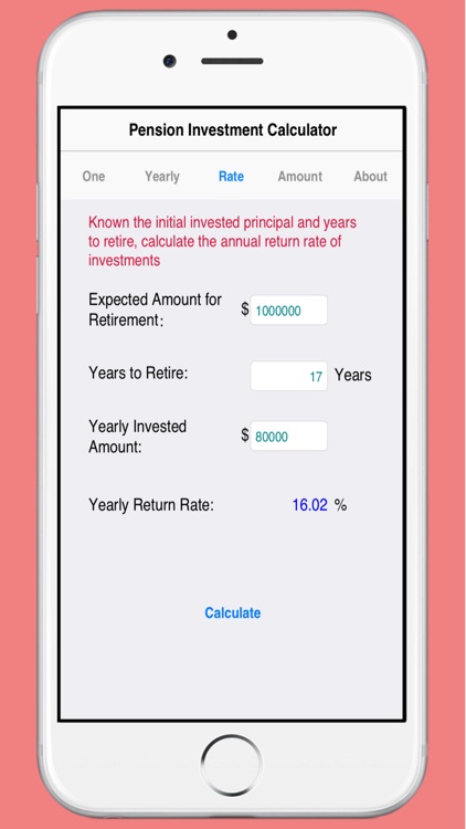 Pension Investment Calculator