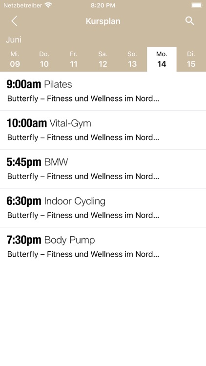 Butterfly - Fitness im Norden