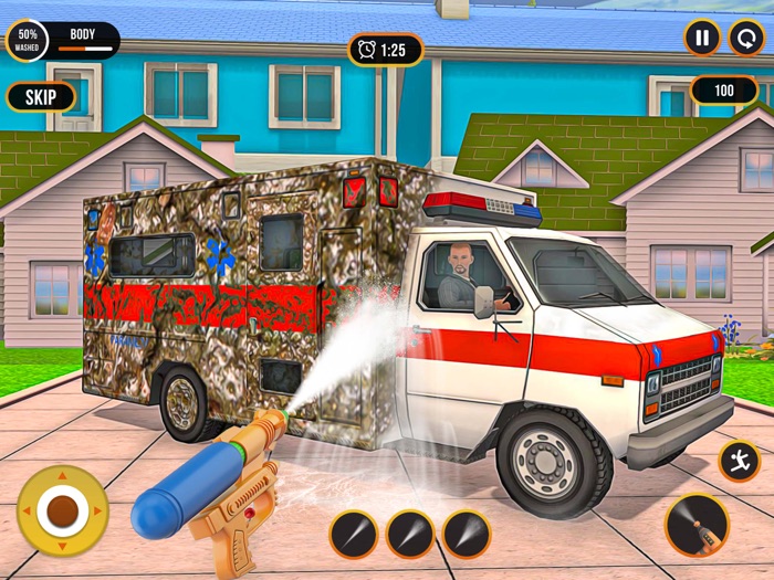 Power Wash Water Gun Games 3D