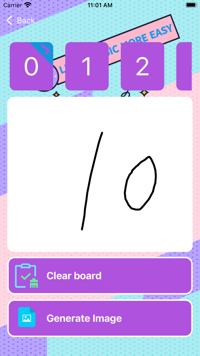 Easy practice letters and num