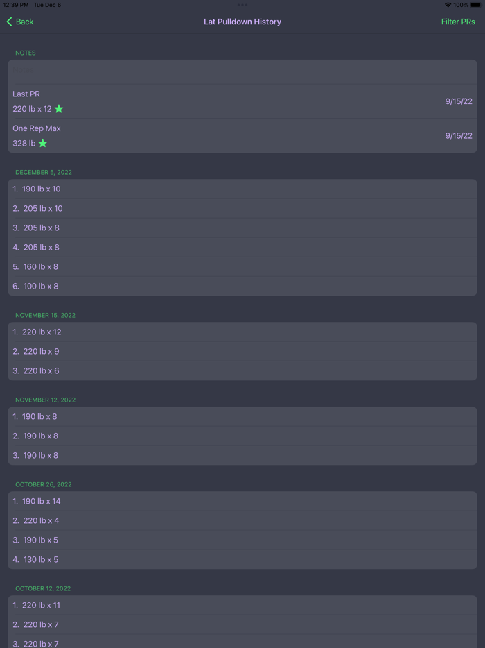 PUMP - Workout Tracker Gym Log
