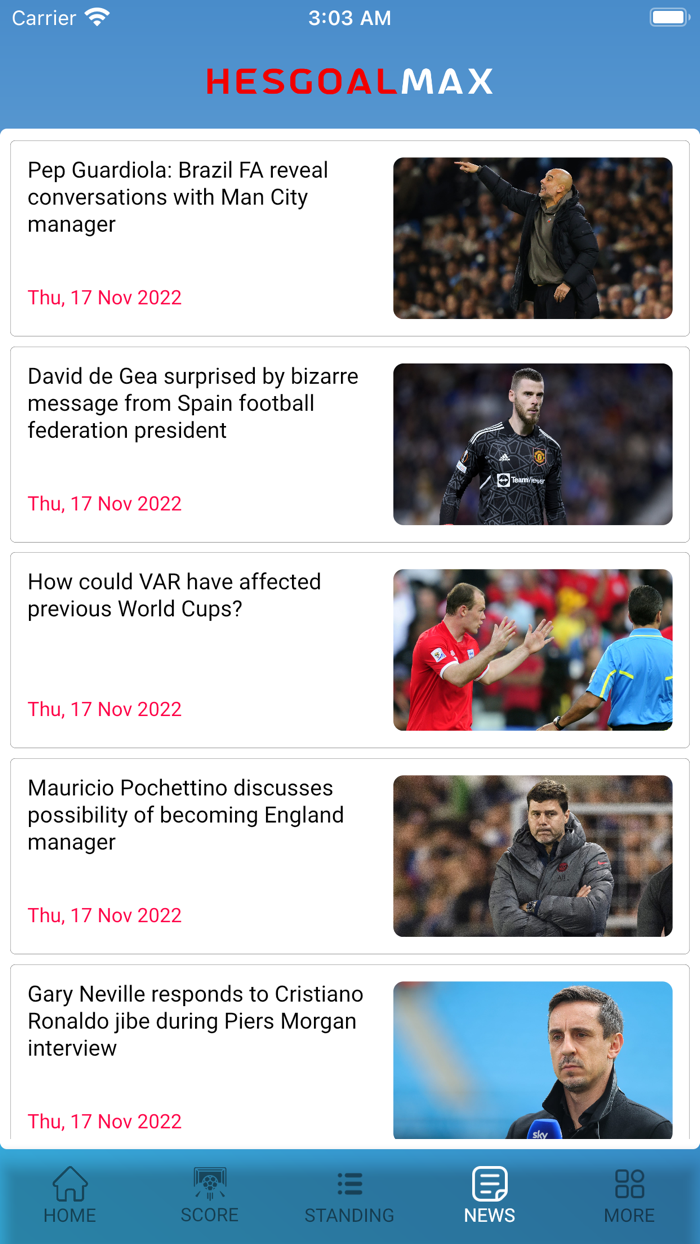 HesgoalMax - Football Scores