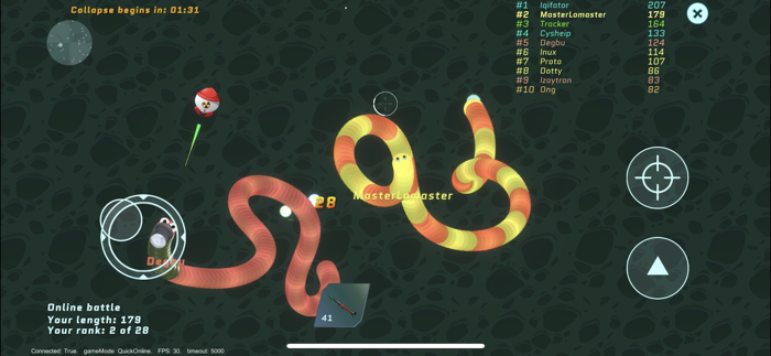 WarTails.io slither snake game