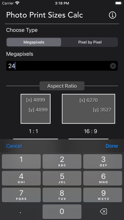 Photo Print Sizes Calculator screenshot-4