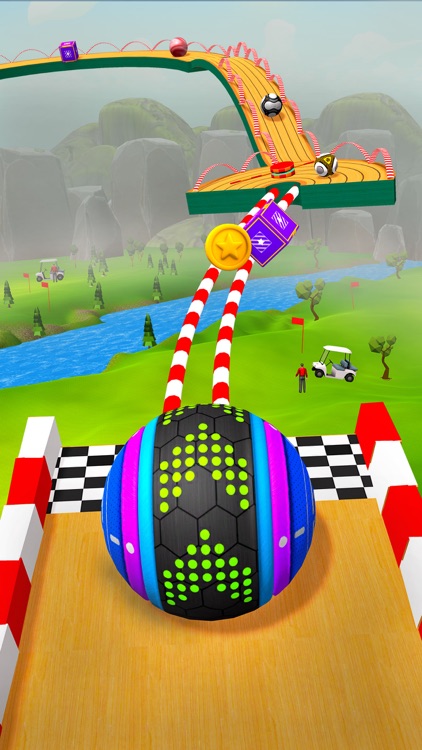 Basket Balls Racing Trails screenshot-3