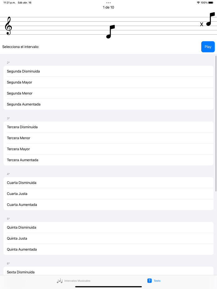 Intervalos Musicales